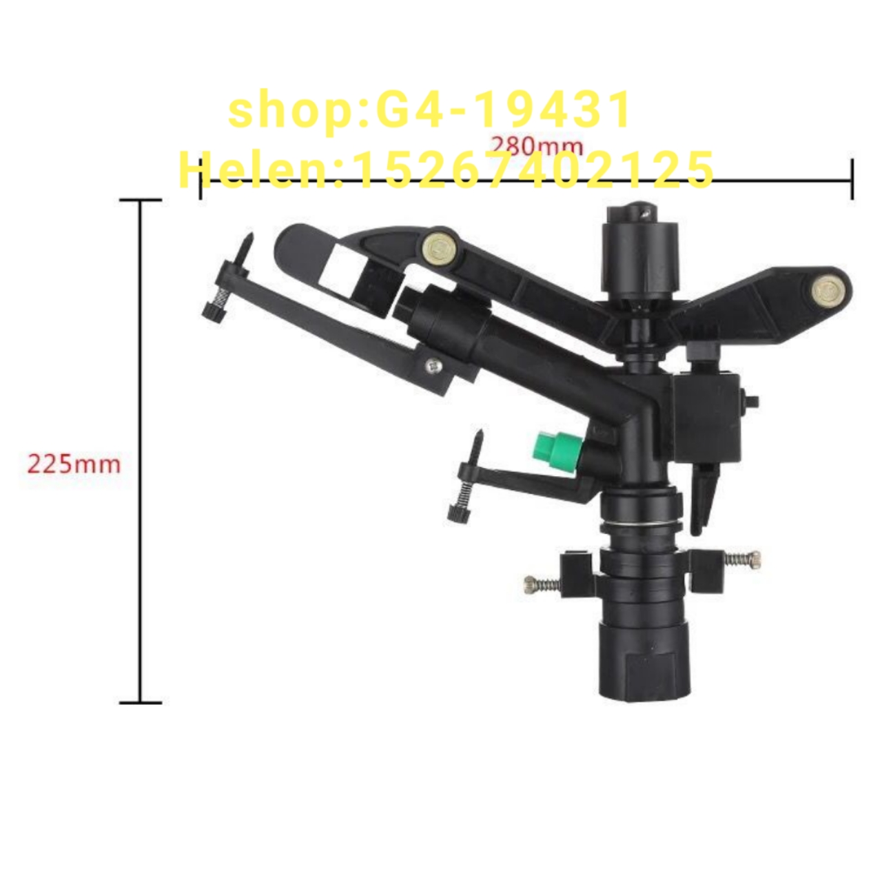 Sprinkler Garden sprinkler Rotating rocker arm sprinkler Grass sprinkler irrigation sprinkler Automatic irrigation sprinkler Agricultural sprinkler Alloy rocker arm sprinkler *