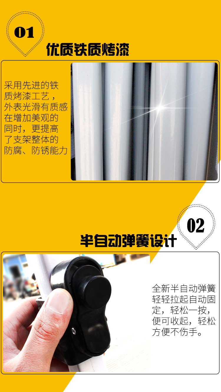 3x3-meter advertising folding tent, outdoor promotional tent, four-legged canopy, folding sunshade, custom four-corner logo detail image 4