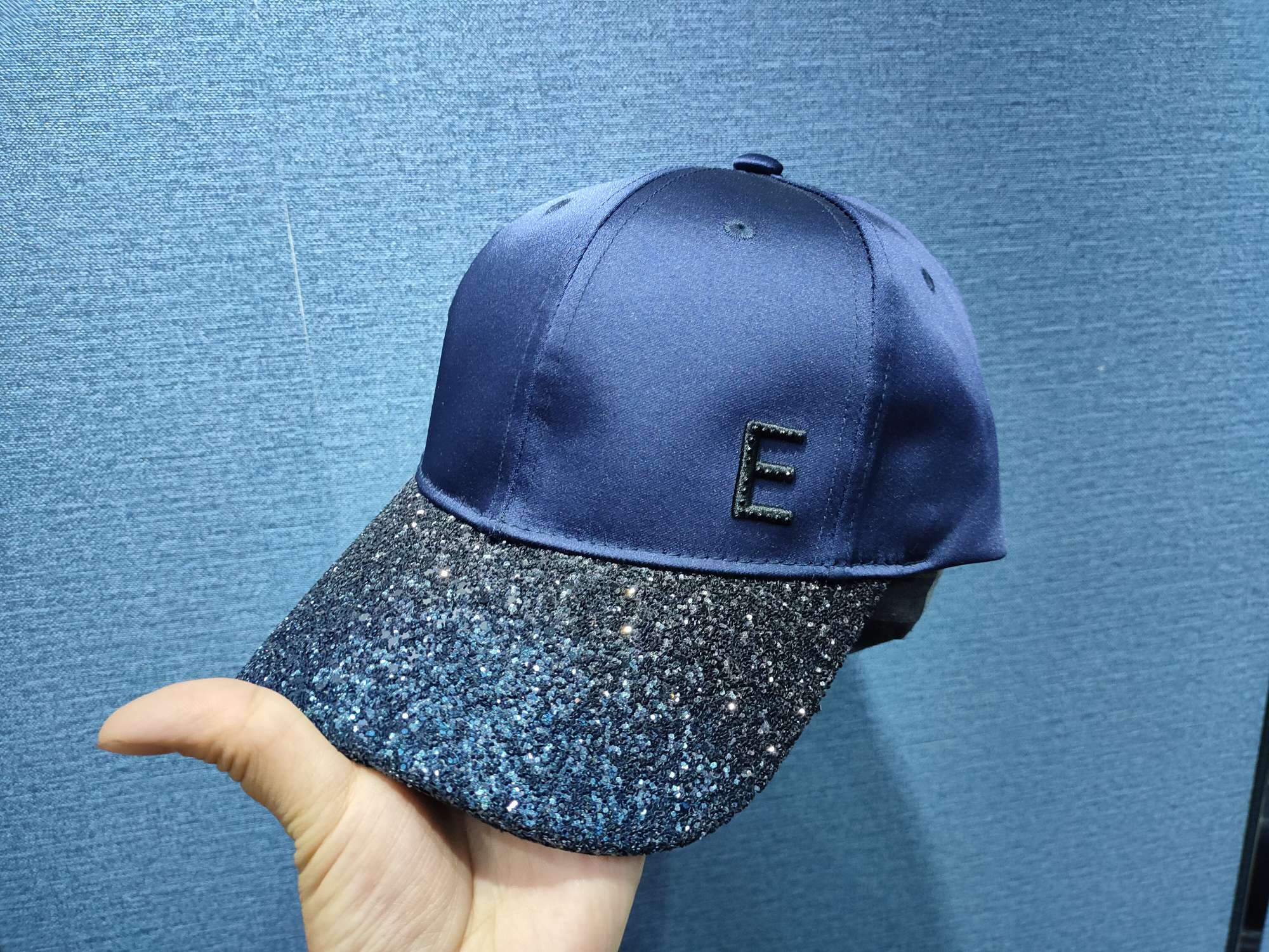A baseball cap with diamonds detail image 2
