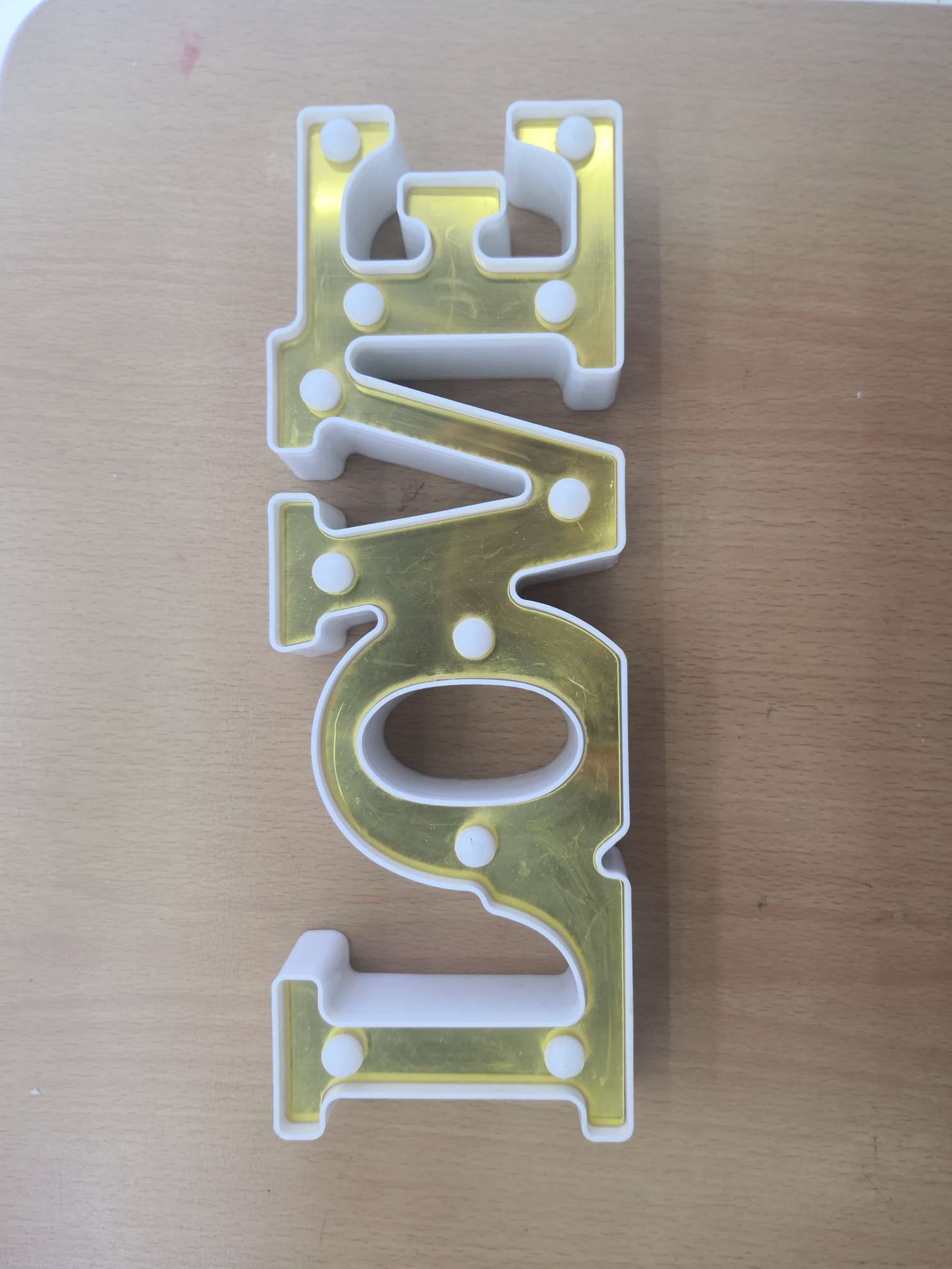 led连体字母镀金LOVE灯详情图6