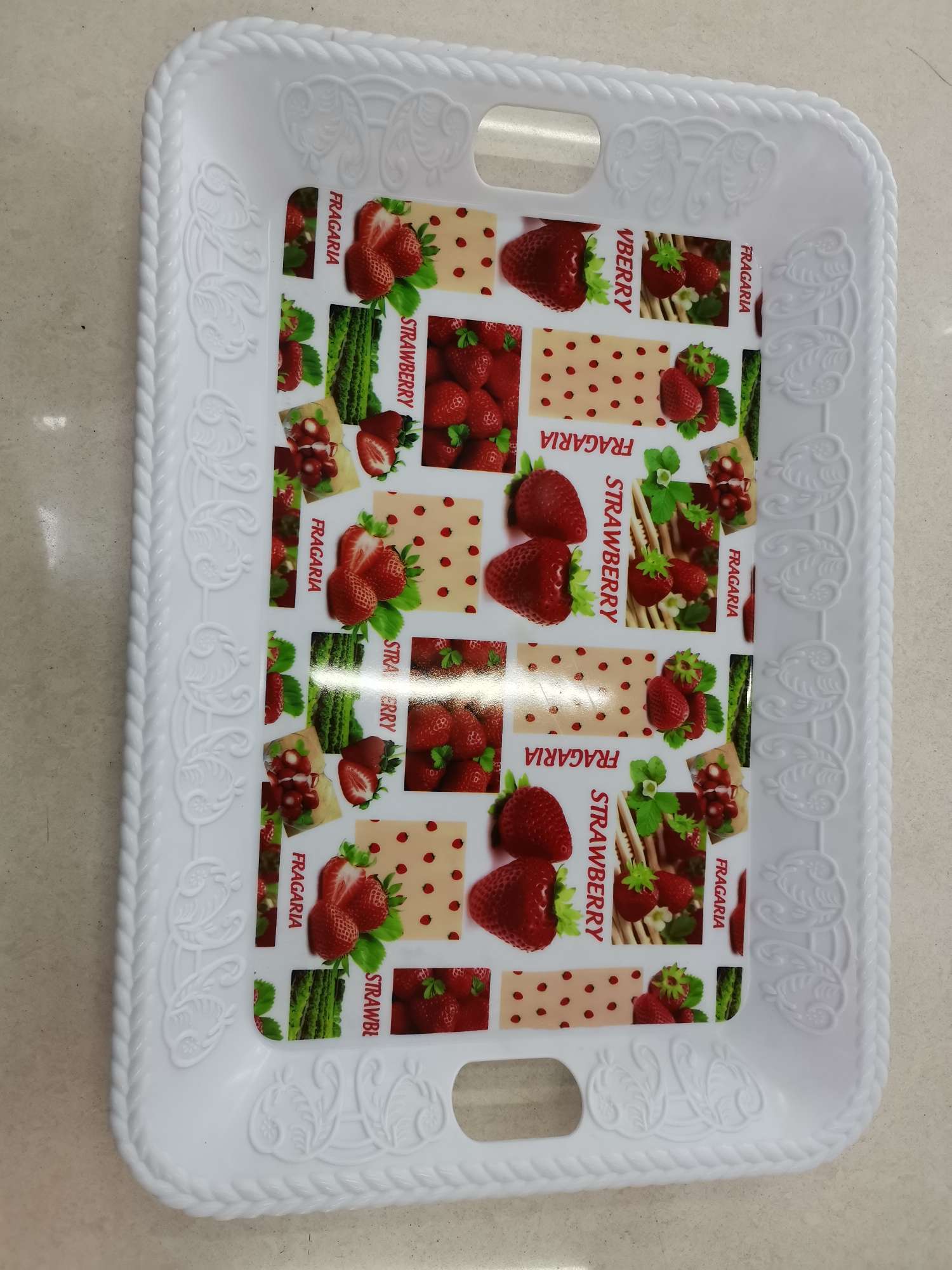 长方形托盘  客厅茶几上收纳盘  大中小号  大号