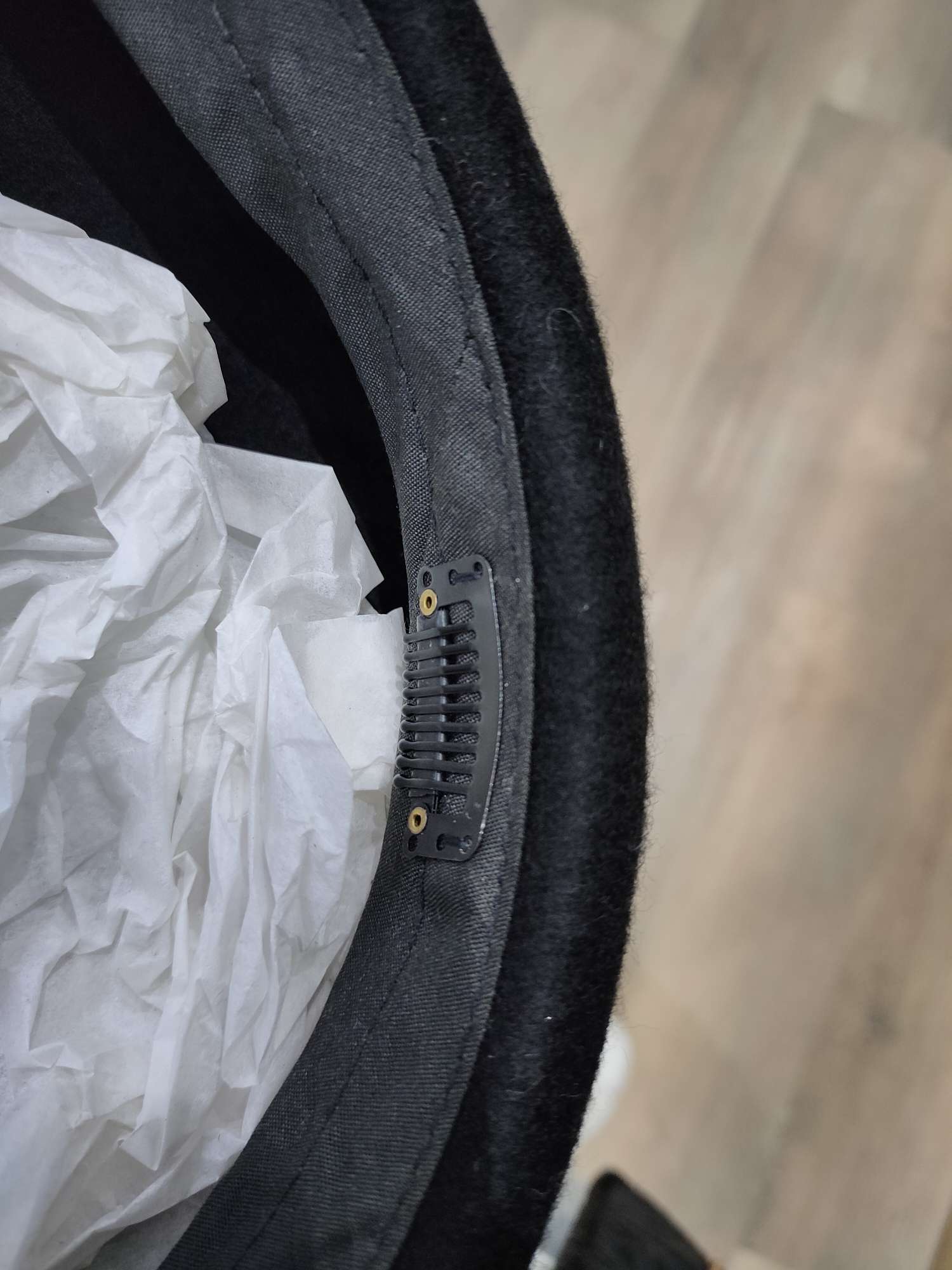 iu's black woolen bud hat, the same as that of a South Korean star detail image 1