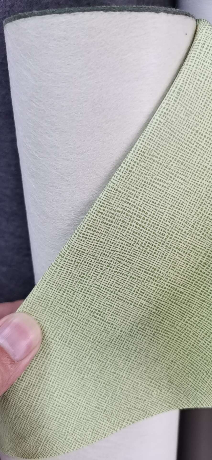 pvc spunlace bottom cross-patterned leather bag packaging 15