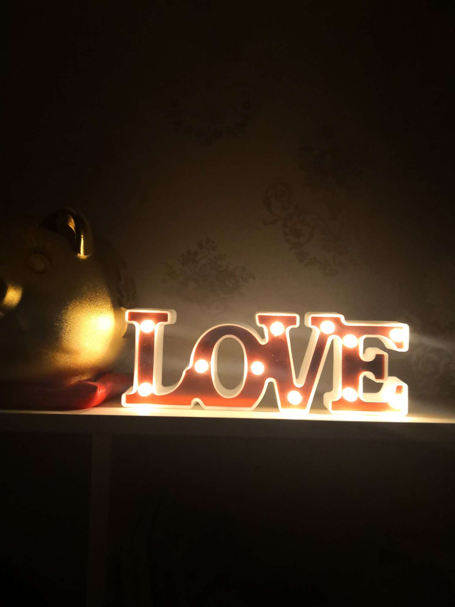 led连体字母镀金LOVE灯详情图9