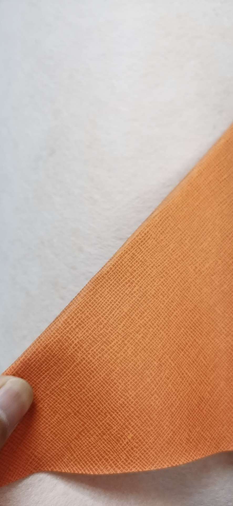 pvc spunlace bottom cross-patterned leather bag packaging 4