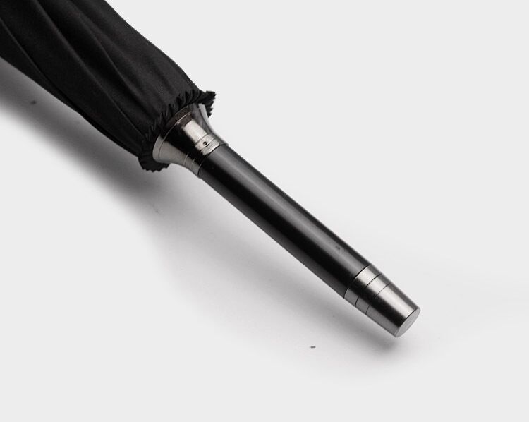 Long-handled 58.5*8k business umbrella, solid wood handle, black rubber, sun protection and UV protection, advertising gift, can be printed with logo Application Scenario