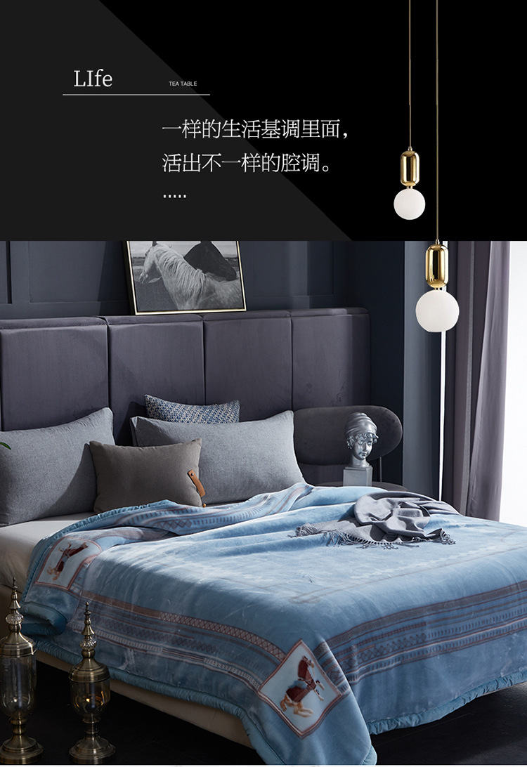 Group purchase of 2022 new Angolan large-print high-end cloud blankets, Lashel blankets, thickened and fleece warm blankets, gifts pic 1