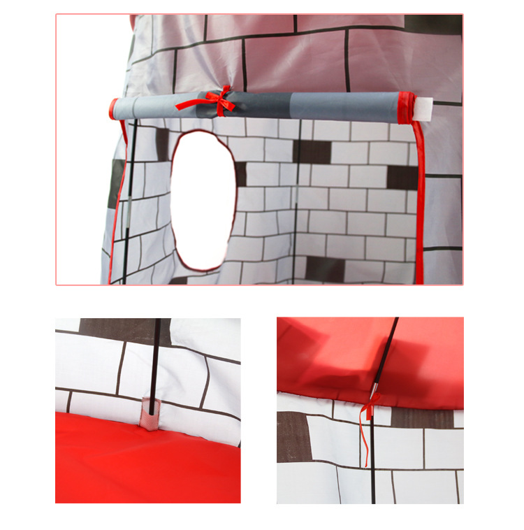 Children's city wall yurts, tents, game houses, leisure automatic tents, children's tents, outdoor products wholesale detail image 8