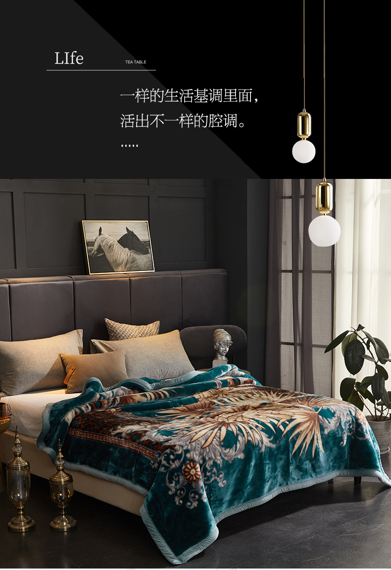 Angora blanket Coral fleece blanket thickened and warm, Razer Cloud blanket gift blanket group purchase wholesale pic 3