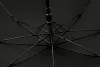 Long-handled 58.5*8k business umbrella, solid wood handle, black rubber, sun protection and UV protection, advertising gift, can be printed with logo Item Picture