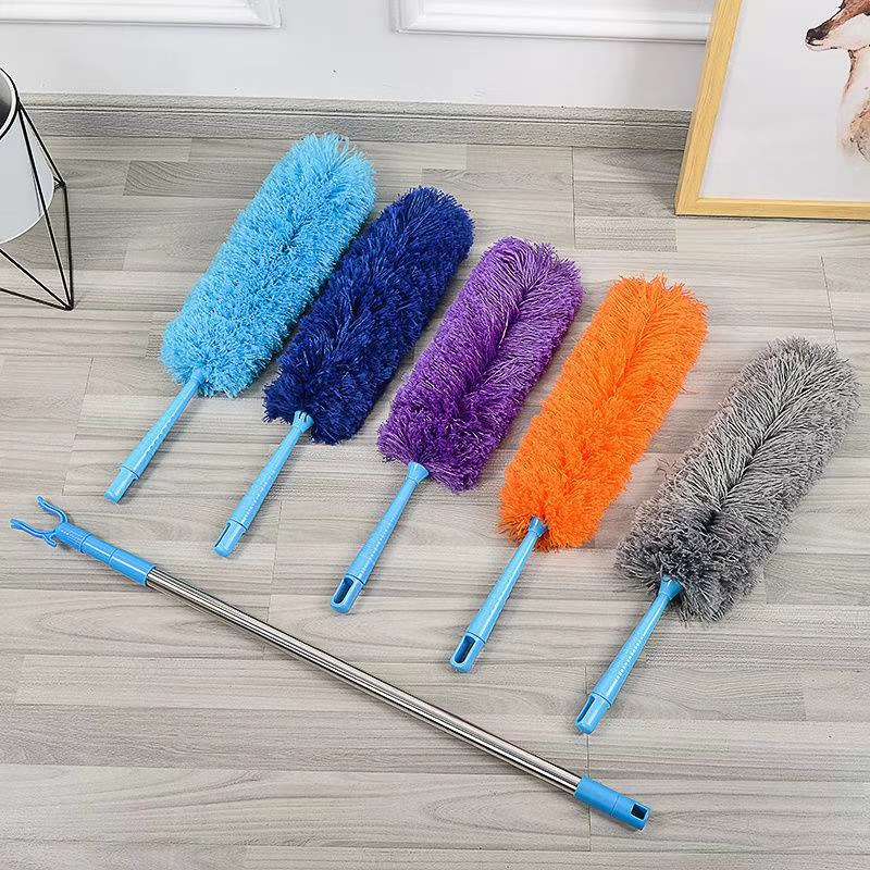 鸡毛掸子加长杆可弯曲除尘掸子家务清洁可伸缩除尘掸家用扫灰详情图14