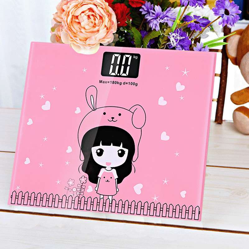 新款企鹅电子秤 人体体重秤 家用健康秤 礼品秤 经典方秤 可印logo详情图4