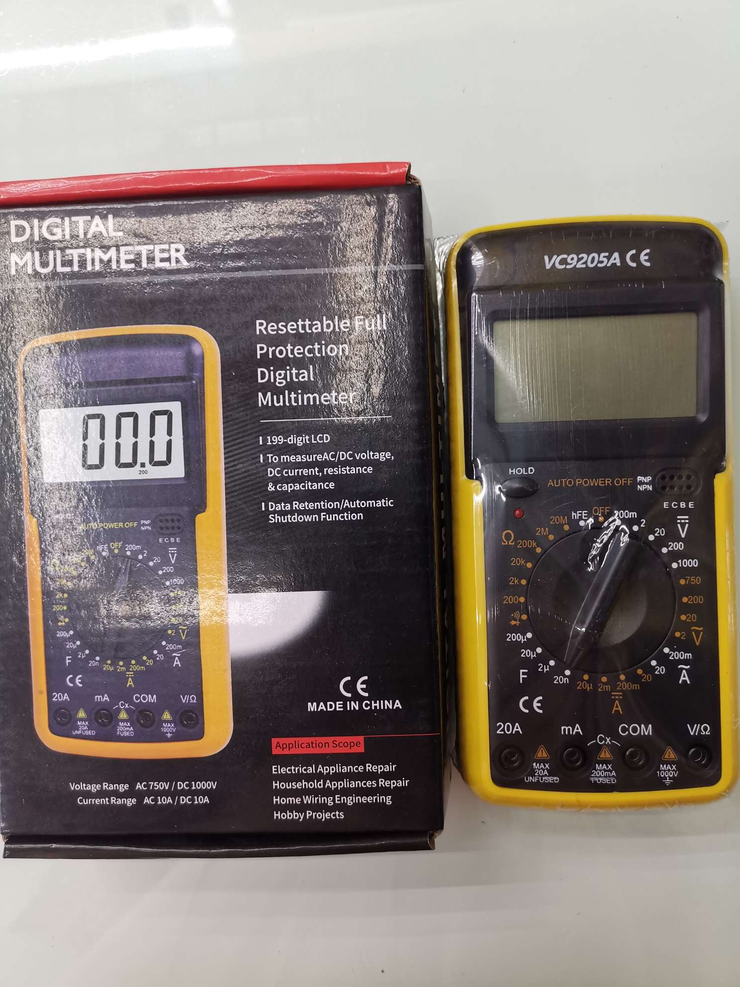 VC9205A万用表细节图