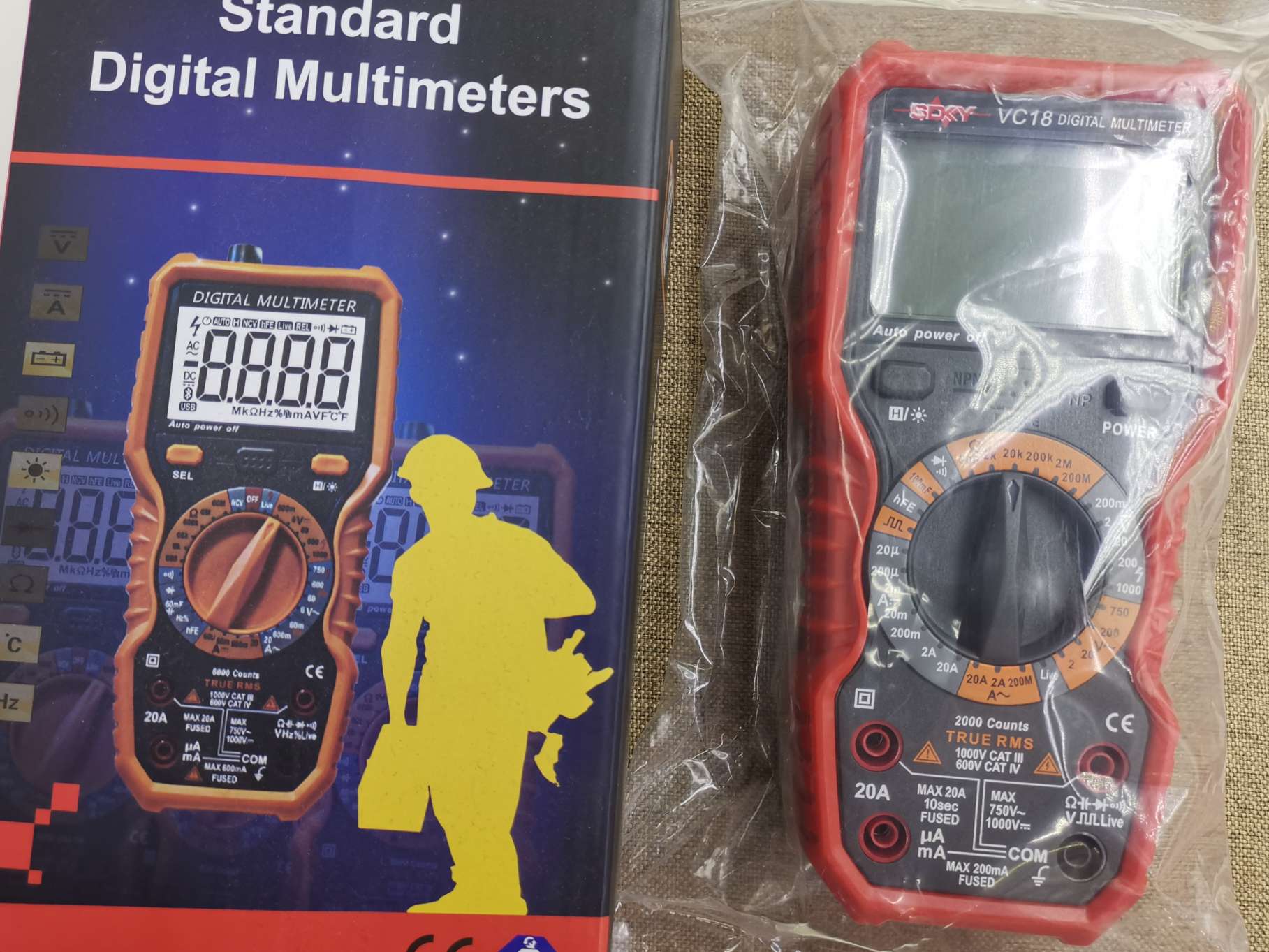 VC18万用表细节图