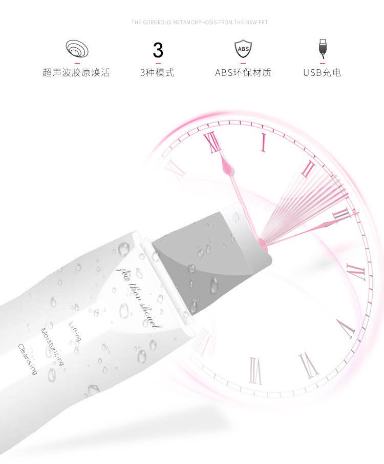 超声波铲皮机 去黑头粉刺污垢毛孔洁面仪清洁仪导入导出详情图4