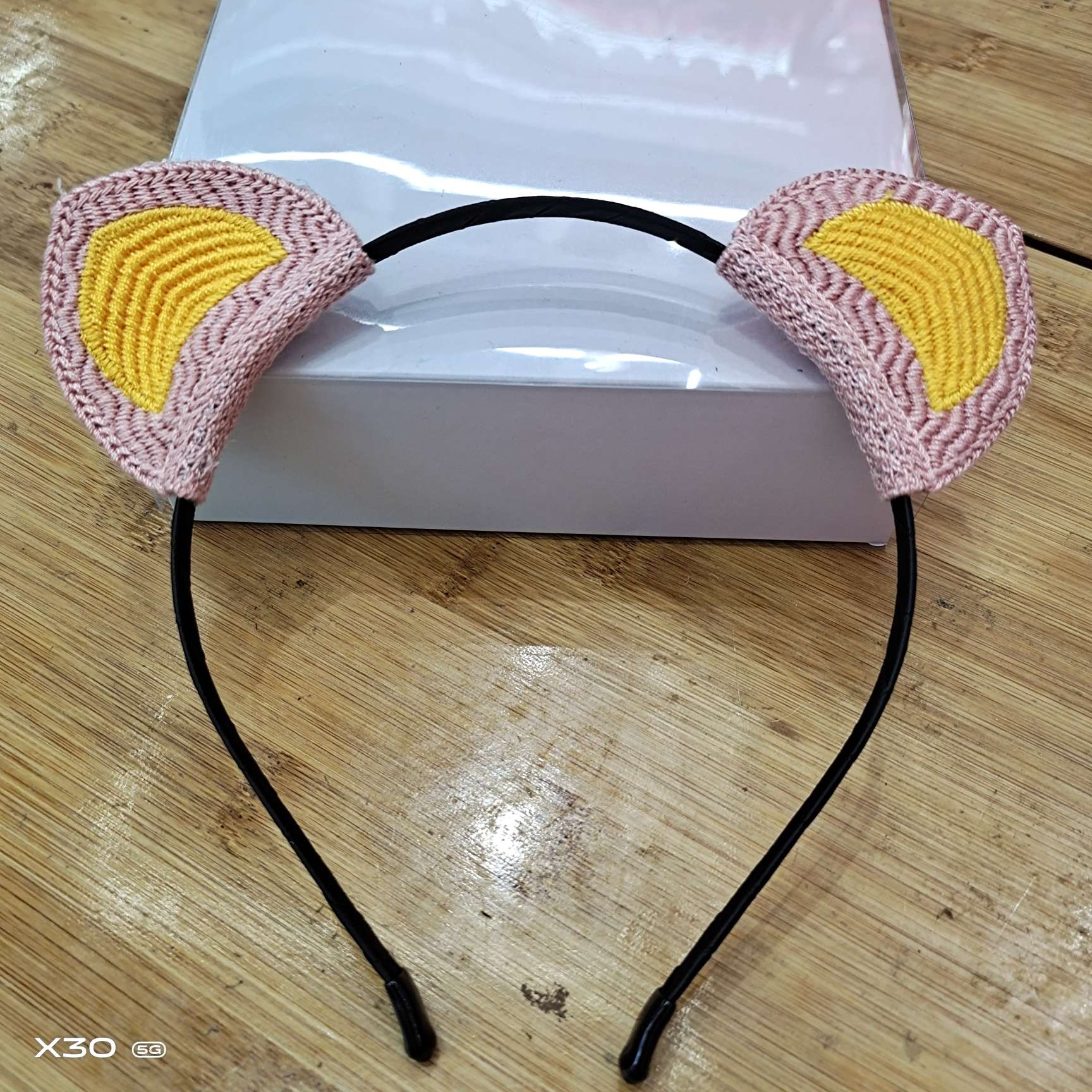 Cartoon knitted animal hair band headband joker pressure hair tie can be worn outside the broken hair tie headband will not hurt the hair band thumbnail