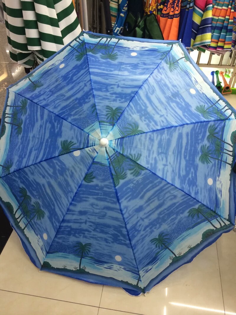 Patterns of beach umbrellas