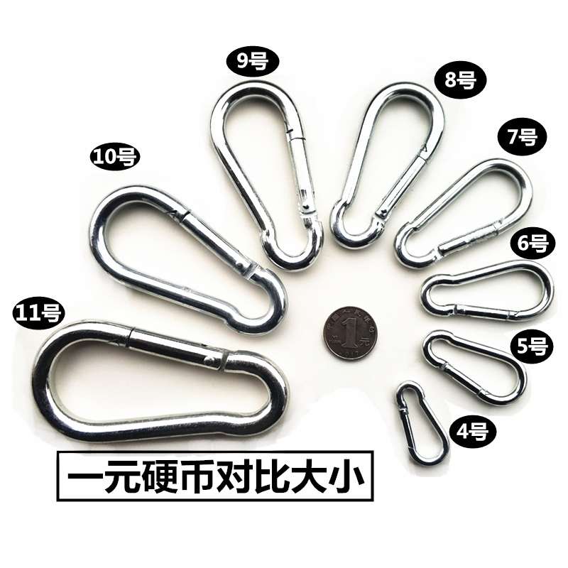 50-140MM不锈钢304锁扣大号卡扣绳扣保险扣安全扣螺母弹簧扣承重扣详情图2