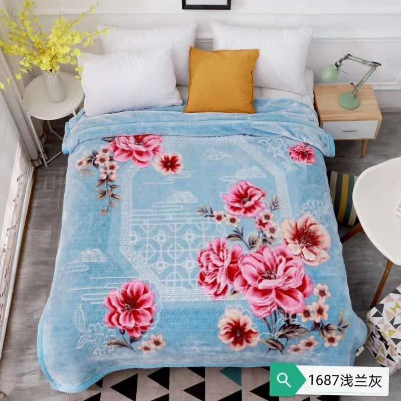 床上用品精品压花云毯拉舍尔双层超柔毛毯礼品团购