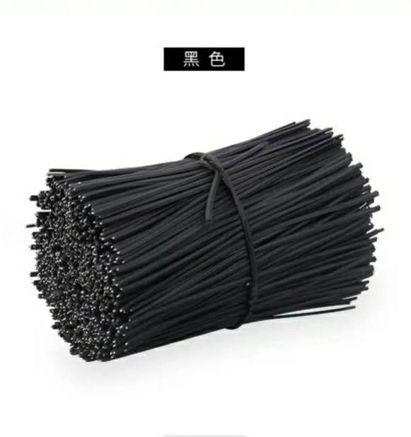 电镀锌铁丝扎线/铁扎带/包胶扎丝白底实物图