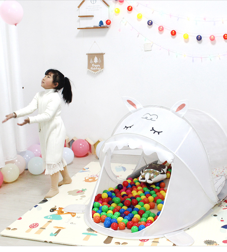 Children's indoor color-block dinosaur game tent, cartoon children's outdoor pop-up toy game house manufacturer in stock detail image 15