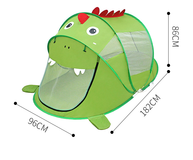 Children's indoor color-block dinosaur game tent, cartoon children's outdoor pop-up toy game house manufacturer in stock detail image 7