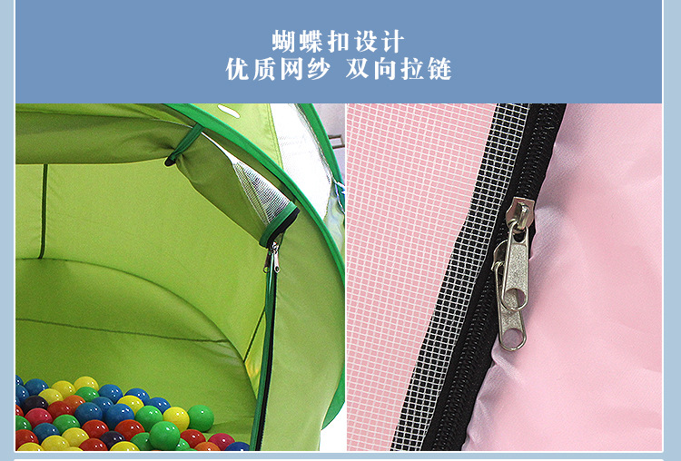 Children's indoor color-block dinosaur game tent, cartoon children's outdoor pop-up toy game house manufacturer in stock detail image 19