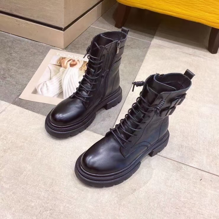 Leather fashionable Dr. Martens boots