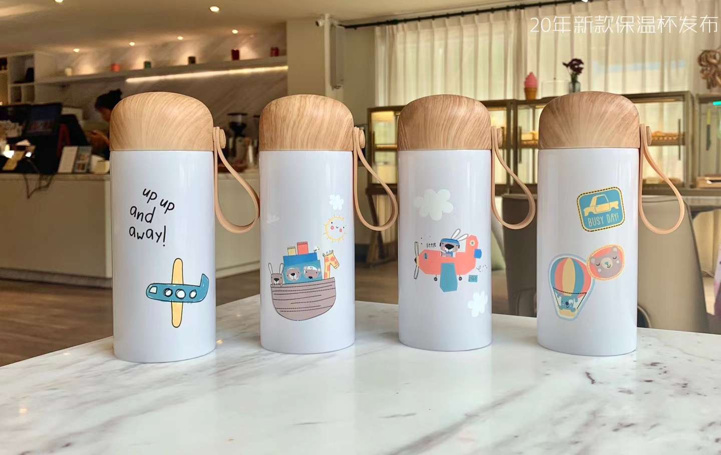 口袋杯QQ杯迷你杯不锈钢真空保温便携吊带杯木纹盖详情图4