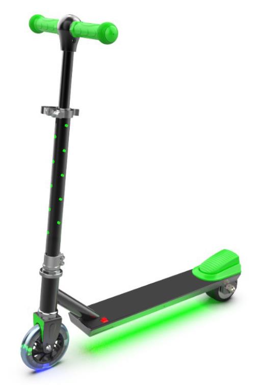 新款电动小滑板车(带闪光灯)