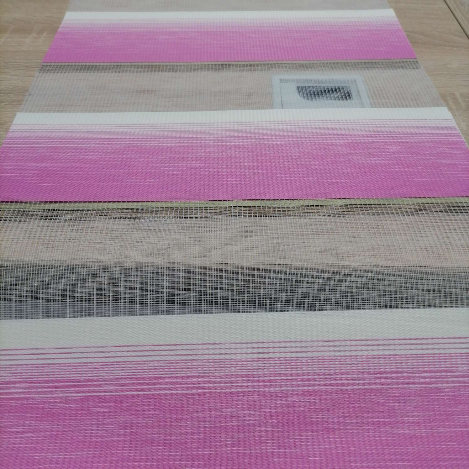 Gradient Soft Gauze Curtain Pink