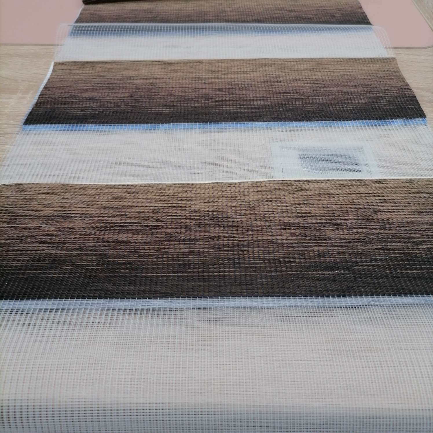 Gradual Soft Gauze Curtain Brown