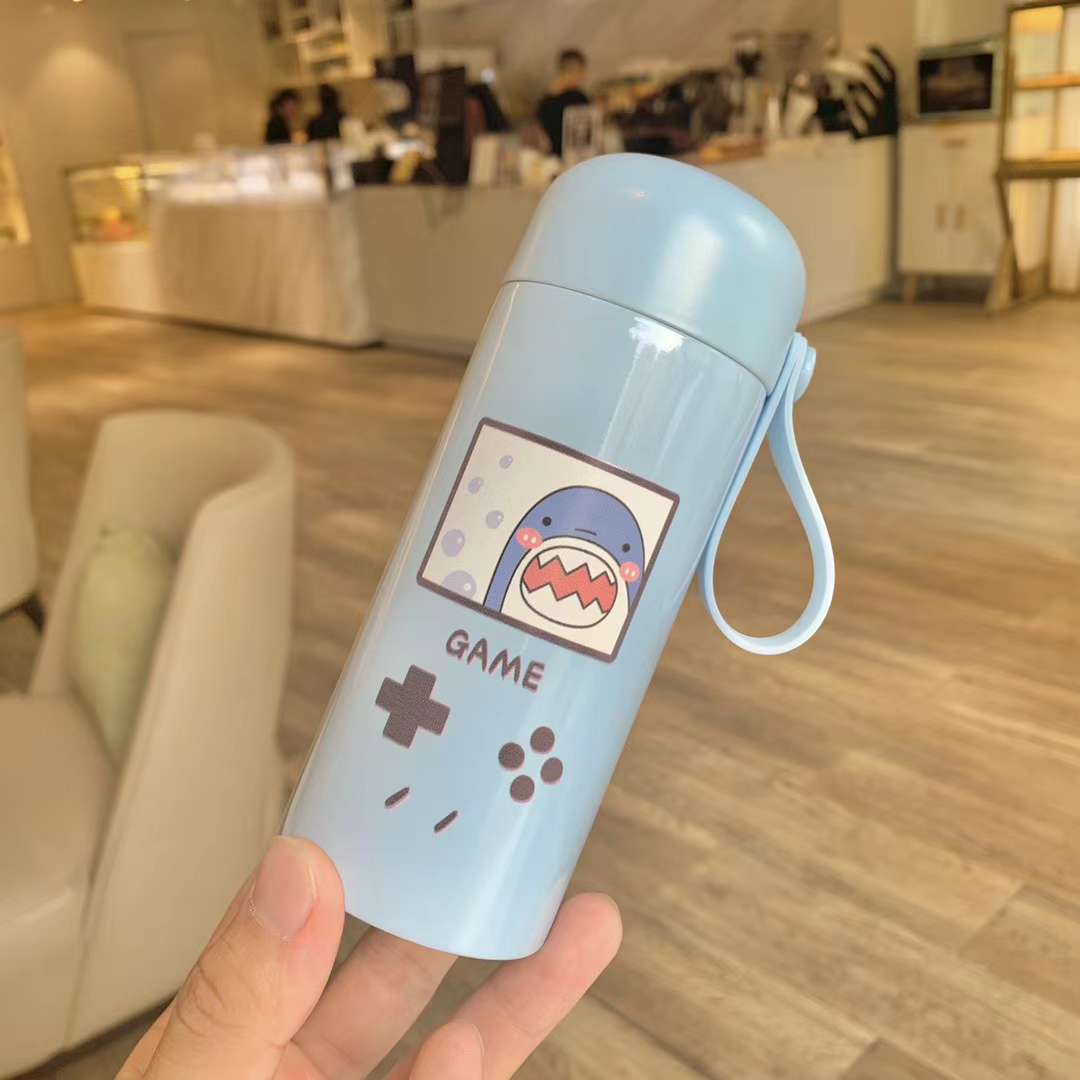 迷你杯QQ杯口袋杯不锈钢真空保温便携吊带杯旅行动物系列产品图