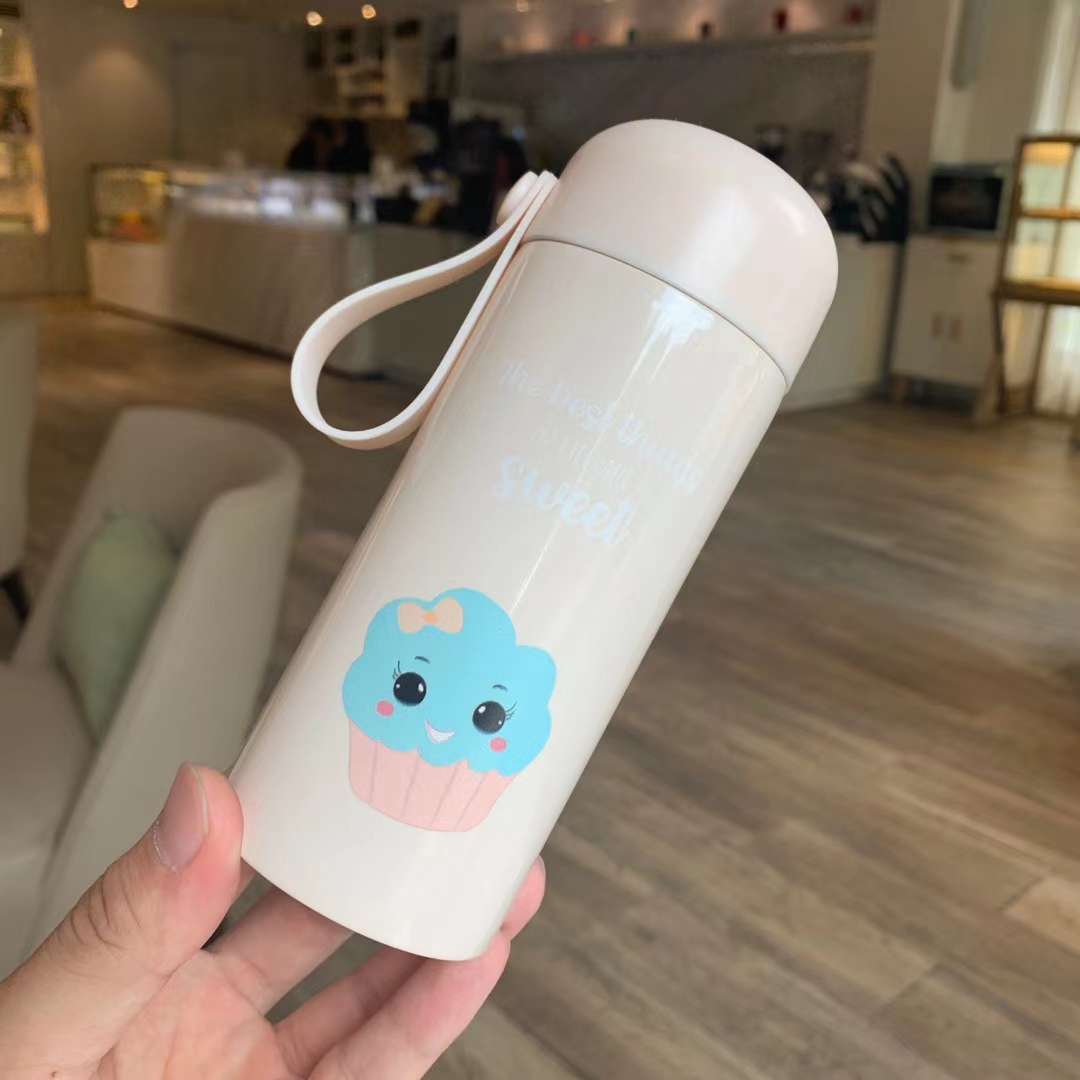 迷你杯QQ杯口袋杯真空保温不锈钢杯便携吊带杯网红杯甜品图案详情图6