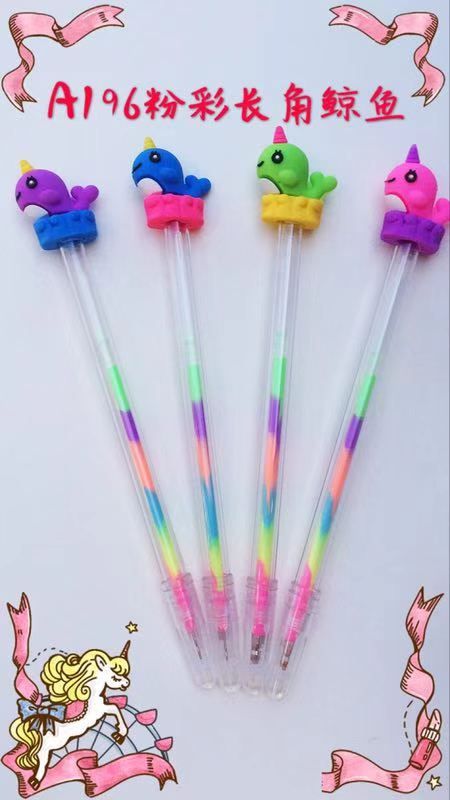 Whale-shaped pastel pen details Picture
