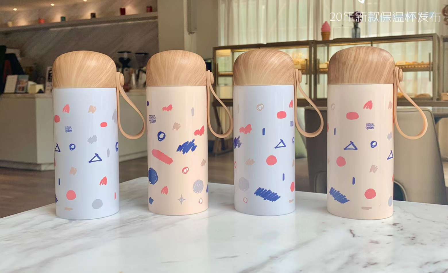 口袋杯QQ杯迷你杯不锈钢真空保温便携吊带杯木纹盖详情图3