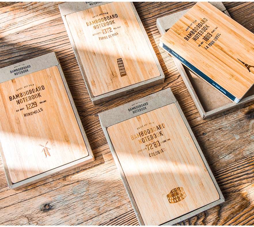 Retro style writing book simple fresh bamboo bread back this A5 blank + horizontal + lattice + dot thumbnail
