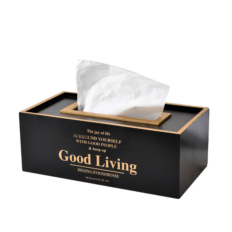 欧式木质纸巾盒餐巾纸盒图