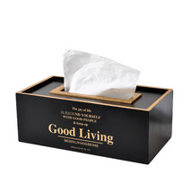 欧式木质纸巾盒餐巾纸盒