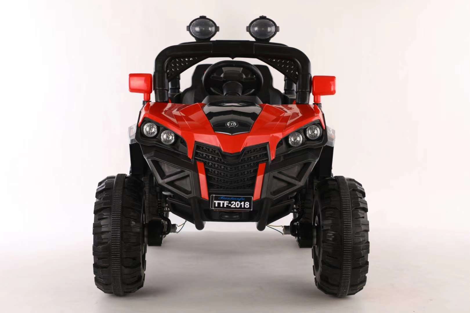 TTF-2022 Electric Large off-road Vehicle, baby and children's electric car, four-wheel drive baby remote control car, two-person four-wheel drive off-road vehicle, children's swing stroller details Picture