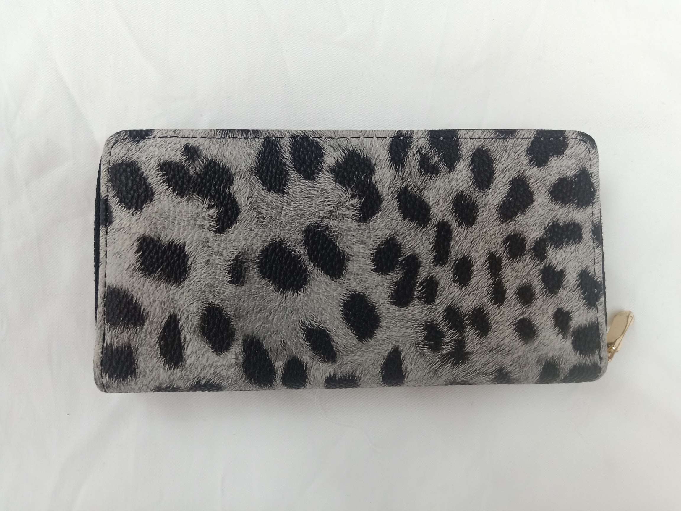 PU豹纹单拉钱包