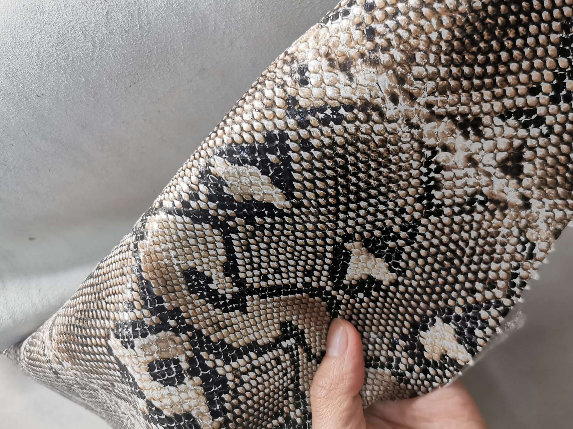 Two layers of cowhide python