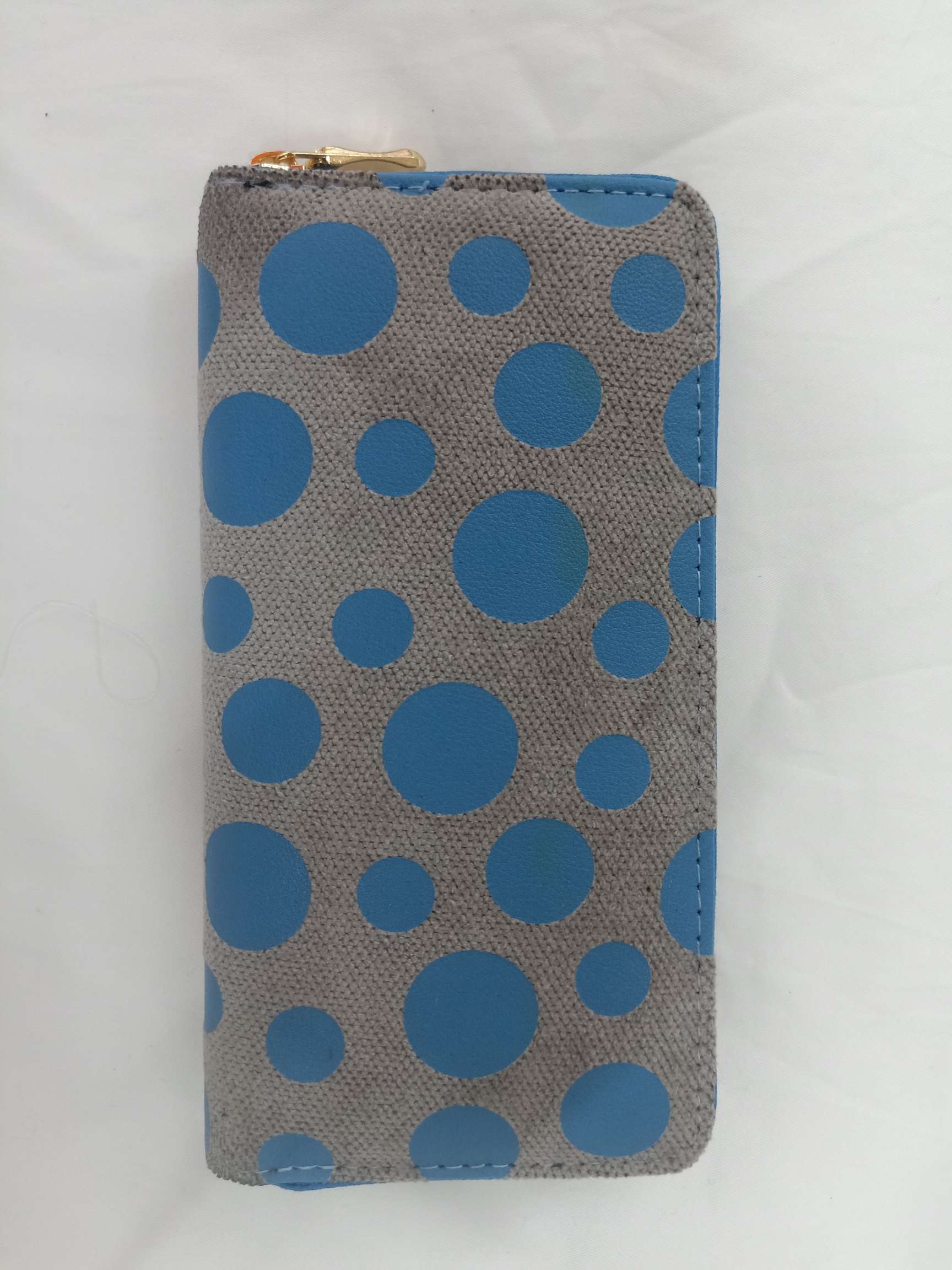 PU圆点单拉钱包