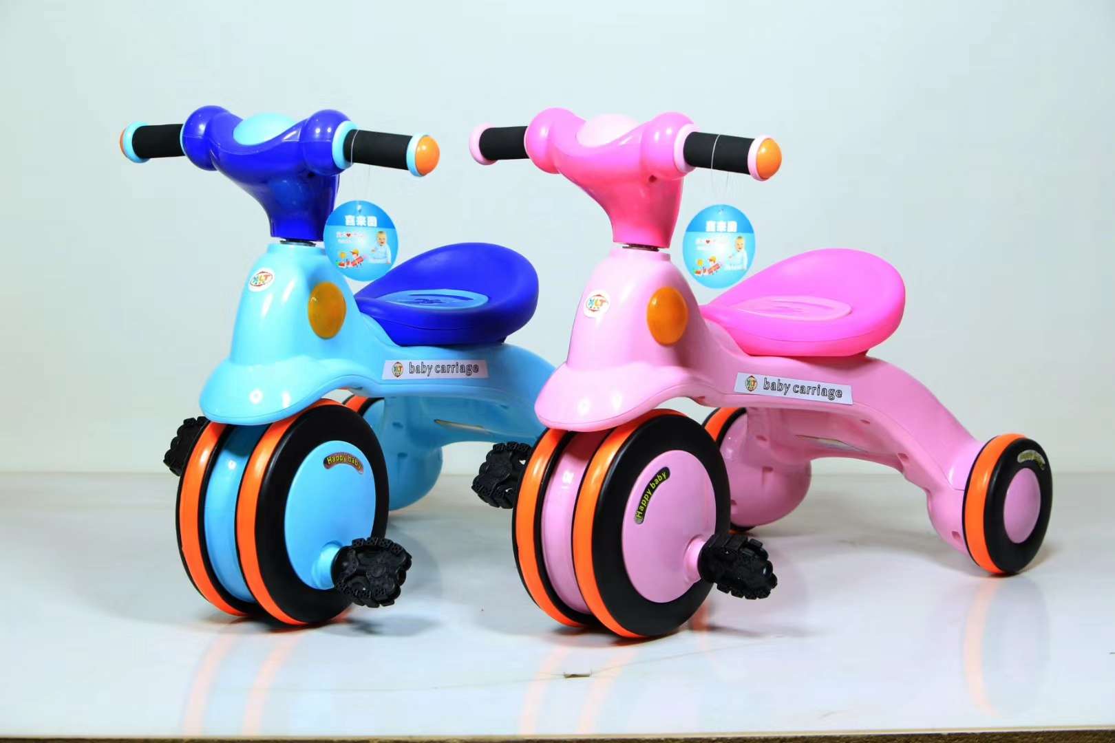 Children's tricycle 588 children's bicycle Baby buggy 1-6 years old with music trolley scooter baby buggy