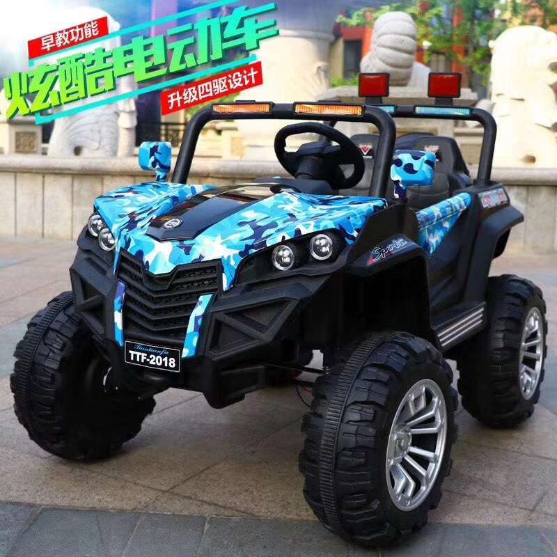 TTF-2022 Electric Large off-road Vehicle, baby and children's electric car, four-wheel drive baby remote control car, two-person four-wheel drive off-road vehicle, children's swing stroller Application Scenario