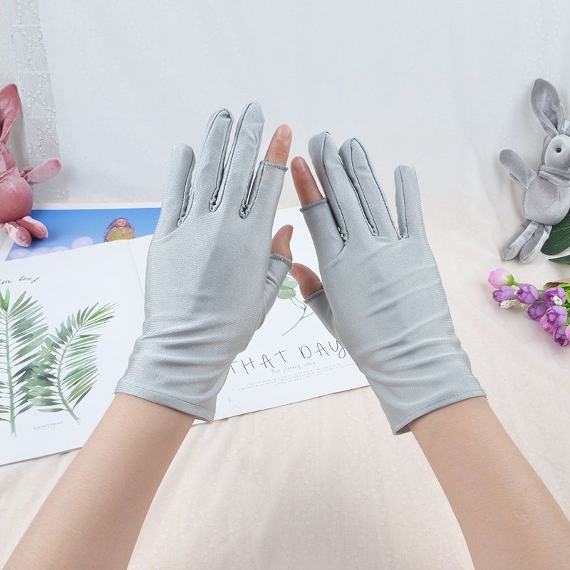 Spandex half-finger hand protection work gloves Specification image