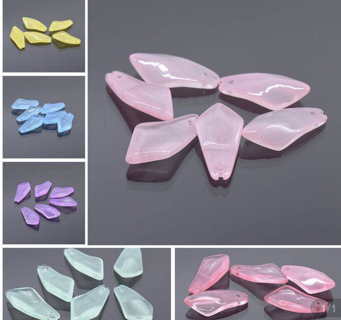 Wholesale of small Magnolia Czech glass beads, handcrafted diy ancient-style hair hairpins and hair accessories, material package