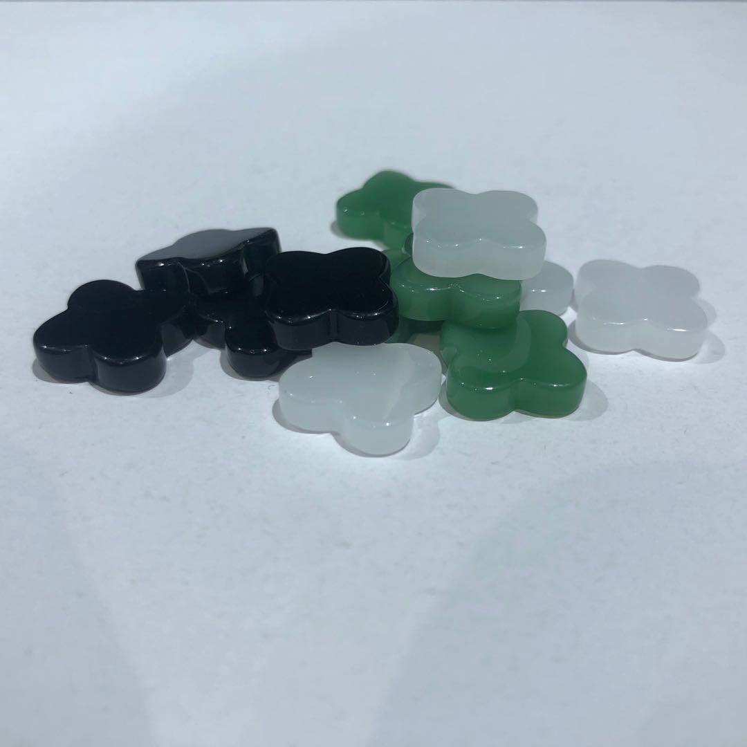 Four-leaf clover necklace, bracelet and headwear production material package details Picture