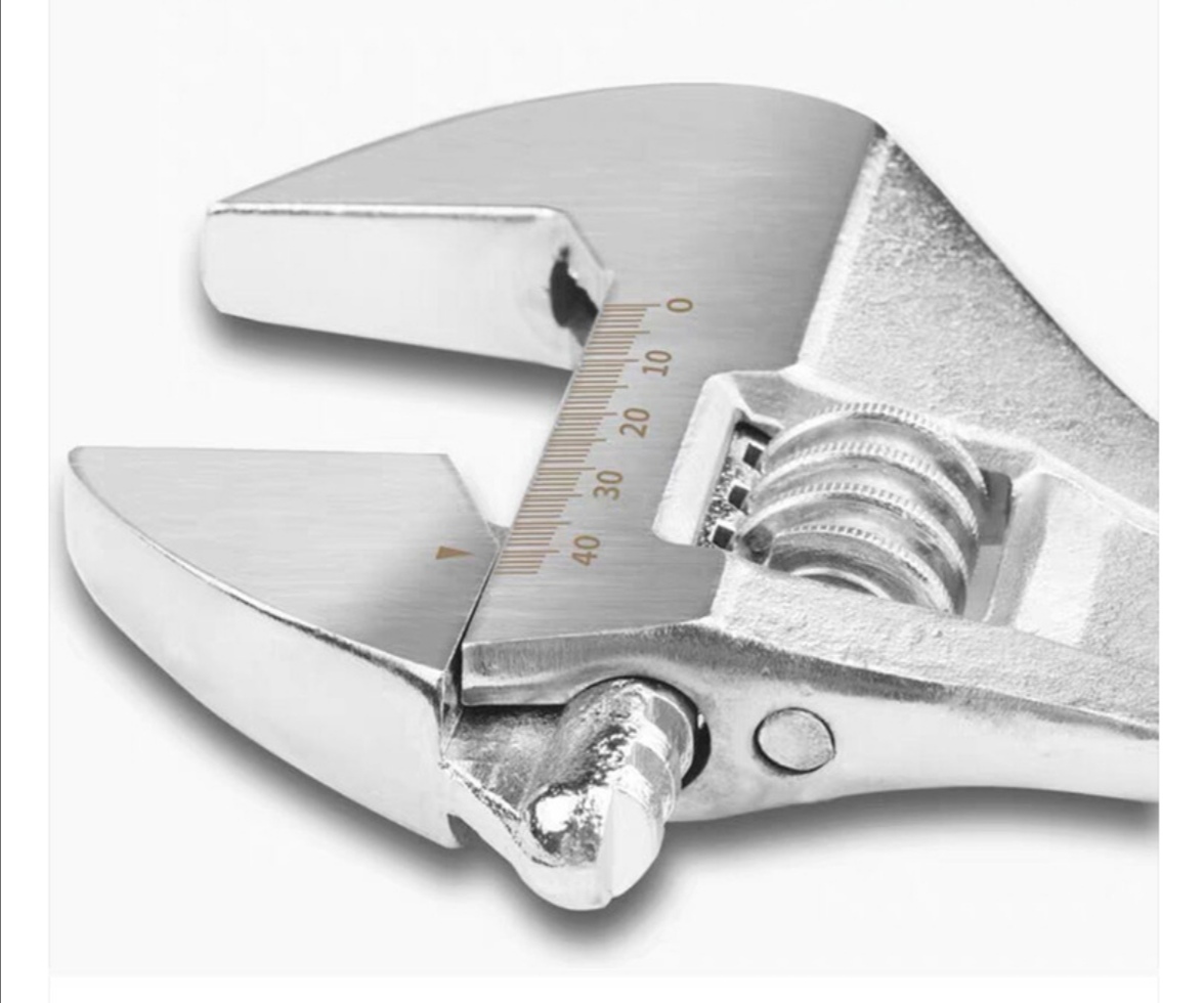 活动扳手多功能开口扳手五金工具锻打材质10寸活动扳手插卡包装详情图10