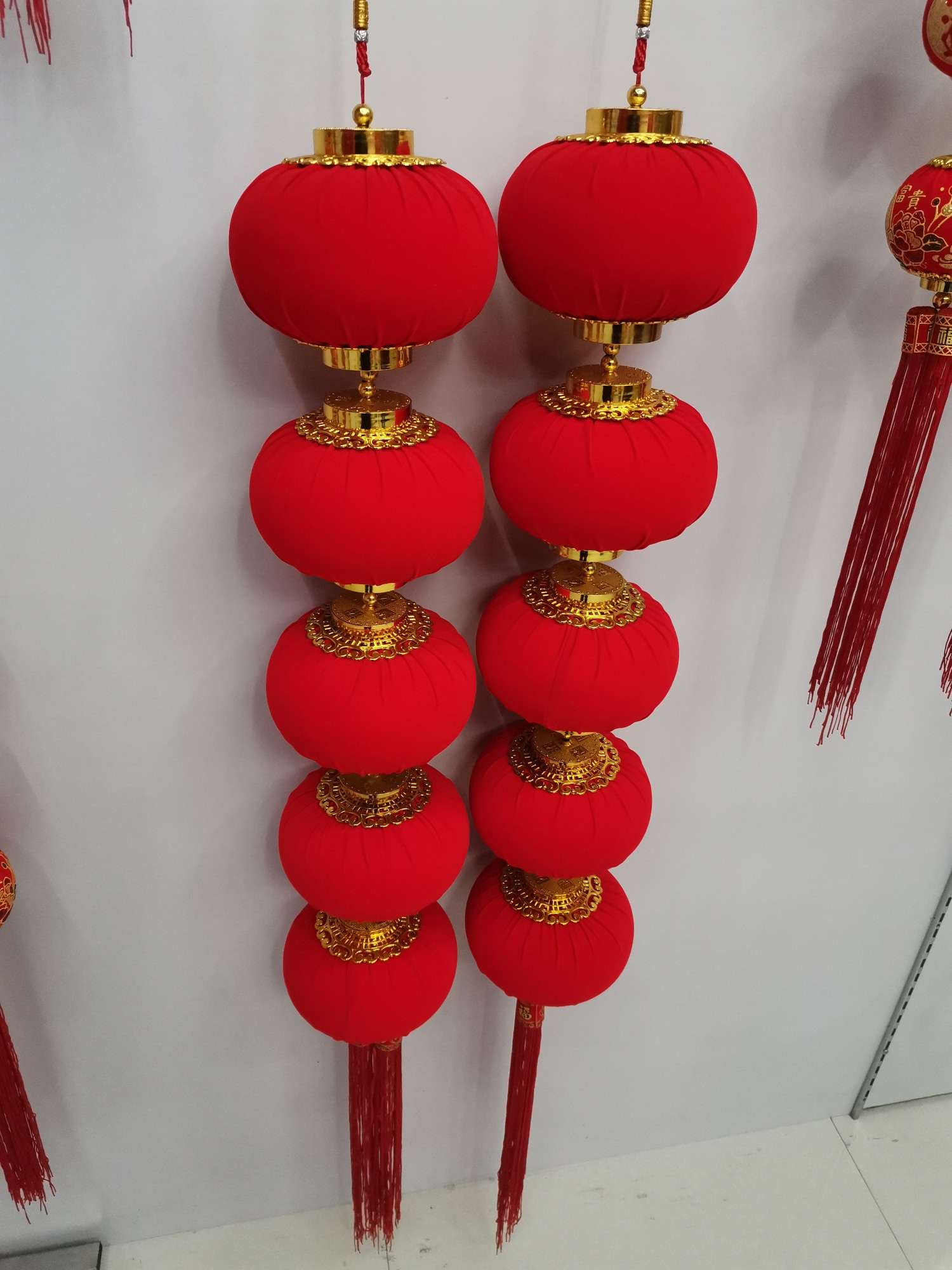灯笼红布大灯笼大红灯笼厂家直销植绒恭喜发财义乌好货